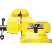 High Vis Safety Vise, 5" Jaw Width, 3-3/4" Throat Depth Equipment World