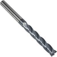 S237 30° Extra Long Square End Mill, 1/8" Dia., 3" L, 4 Flutes, 1/8" Shank, Carbide Equipment World