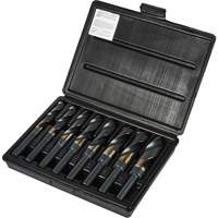 Reduced Shank Silver & Deming Drill Bit Set, 8 Pieces, High Speed Cobalt Equipment World
