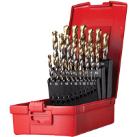 Jobber Length Drill Bit Set, 25 Pieces, High Speed Steel Equipment World