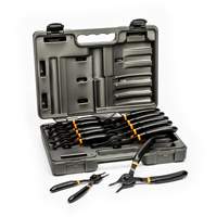 12-Piece Fixed Tip Convertible Snap Ring Plier Set Equipment World