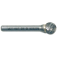 Jet-Kut&reg; Ball Shape Bur, 1/4" Dia., 1/4" Shank, 7/32" Depth of Cut Equipment World