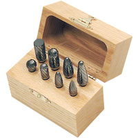 CBK-8 Carbide Bur Set in Wooden Box, 8 Pieces Equipment World