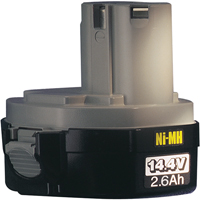 Pod-Style Battery, Ni-MH, 14.4 V, 2.6 A Equipment World