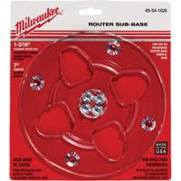 Clear 7" Diameter 1-3/16" Center Hole Sub-Base Equipment World