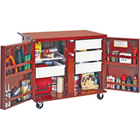 Rolling Work Bench, 43-7/8" W x 38-1/2" H x 26-7/8" D, 21.7 Cubic Feet Capacity Equipment World