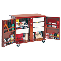 Rolling Work Bench, 49-7/8" W x 40-5/8" H x 26-7/8" D, 24.6 Cubic Feet Capacity Equipment World