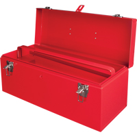 ATB100 Portable Tool Box with Metal Tool Tray, 8-3/4" D x 21" W x 9" H, Red Equipment World