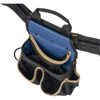 20 Pocket Tool Belt Combo, Polyester, Black Equipment World