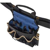 20 Pocket Tool Belt Combo, Polyester, Black Equipment World