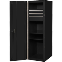 Armoire lat&eacute;rale s&eacute;rie RX, 3 tiroirs, 19" la x 25" p x 61" h, Noir Equipment World
