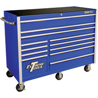 RX Series Rolling Tool Cabinet, 12 Drawers, 55" W x 25" D x 46" H, Blue TEQ501 | Equipment World