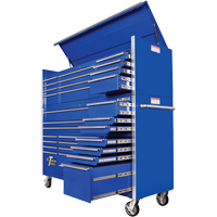 RX Series Rolling Tool Cabinet, 19 Drawers, 72" W x 25" D x 47" H, Blue TEQ506 | Equipment World