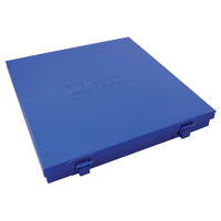 Slim Metal Box, 10-1/2" D x 9-1/4" W x 1-1/4" H, Blue Equipment World