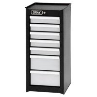 Armoire compl&eacute;mentaire, 7 tiroirs, 14-3/4" la x 18" p x 33,34" h, Noir Equipment World