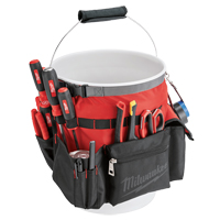Bucket Organizer Bag, 10" L x 10" W x 13-1/2" H, Nylon, Red Equipment World