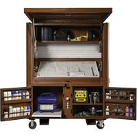 Field Office Jobsite Box, 33" W x 63" D x 80" H, Steel, Red Equipment World