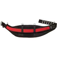 Padded Work Belt, Nylon, Black/Red Equipment World