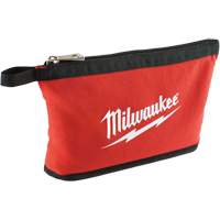 Zipper Pouch, Canvas, 1 Pockets, Black/Red Equipment World
