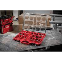 Packout Low-Profile Organizer, 19-3/4" x 16-2/5" x 2-1/2", Black/Red Equipment World