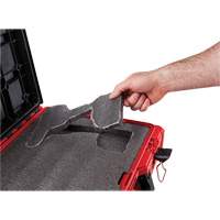 Packout Tool Case with Customizable Insert, 20-7/10" x 15-1/5" x 6-1/5", Black/Red Equipment World