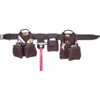 Deluxe Contractor's Tool Belt, Leather, Tan Equipment World