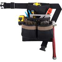 Small Deluxe Tool Belt, Polyester, Black Equipment World