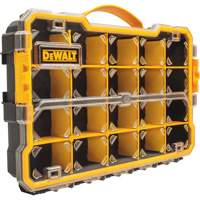 Compartment Pro Organizer, 11" W x 17-5/8" D x 2-7/8" H, Black/Yellow Equipment World