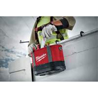 Aerial Utility Oval Bag, Ballistic Nylon, 14 Pockets, Black/Red Equipment World