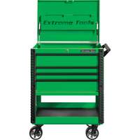 EX Deluxe Series Tool Cart, 4 Drawers, 22-7/8" L x 33" W x 44-1/4" H, Green TER032 | Equipment World