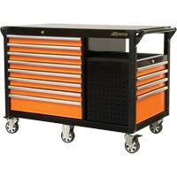 Industrial Cart, 12 Drawers, 31-5/8" L x 52-1/2" W x 40-1/4" H, Black/Orange TER036 | Equipment World