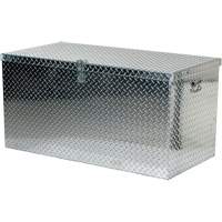 Aluminum Treadplate Portable Tool Box, 25-1/16" D x 49-1/4" W x 24" H, Silver Equipment World