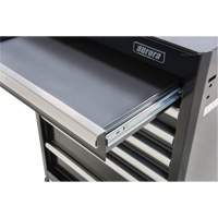 Industrial Tool Cart, 7 Drawers, 27" W x 18-3/4" D x 39" H, Black Equipment World