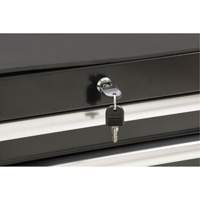 Industrial Tool Cart, 7 Drawers, 27" W x 18-3/4" D x 39" H, Black Equipment World