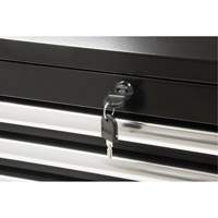 Industrial Tool Chest, 26" W, 4 Drawers, Black Equipment World