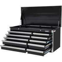 Industrial Tool Chest, 41" W, 10 Drawers, Black Equipment World