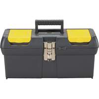 2000 Series Tool Box with Tray, 16" W x 7-1/10" D x 8-1/10" H, Black/Yellow Equipment World