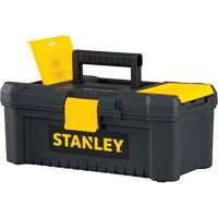 Essential&reg; Tool Box with Tray, 12-1/2" W x 7-3/8" D x 5-1/8" H, Black/Yellow Equipment World