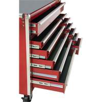 Chariot &agrave; outils industriel, 12 tiroirs, 56" la x 24-1/2" p x 38-1/8" h, Rouge Equipment World
