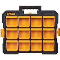 Flip-Bin Organizer, 3-7/8" W x 17-3/4" D x 13-7/8" H, Black/Yellow Equipment World