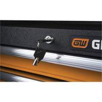 GSX Series Tool Chest, 26" W, 4 Drawers, Black/Orange Equipment World