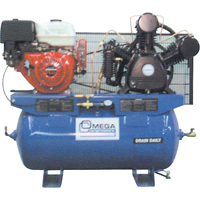 Industrial Series Air Compressors - Engine Compressors, 25 Gal. (30 US Gal) Equipment World
