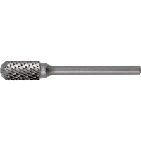 Solid Carbide Burrs - Cylinder Shape with Ball Nose, SC-42, 1/8" Dia., 9/16" Depth of Cut Equipment World