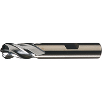 Centre Cutting Ball Nose Single End Finishers, 1/4" Dia., 4 Flutes, High Speed Steel Equipment World