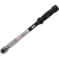 Heavy-Duty Slim Head Torque Wrench, Click, 3/8" Square Drive, 10 - 80 ft-lbs. Equipment World