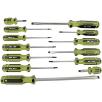 Jeu de tournevis &agrave; manche g&eacute;ante pour m&eacute;caniciens JHMSS-13, 13 mcx, Magn&eacute;tique Equipment World