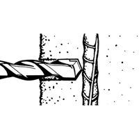 Rotary Rebar Cutters, 3/8", SDS-Plus Shank, Carbide Equipment World