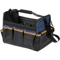 Sacs &agrave; outils souple &agrave; dessus ouvert de 14", Polyester, 21 pochettes, Beige Equipment World