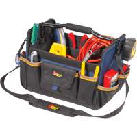 Sacs &agrave; outils souple &agrave; dessus ouvert de 14", Polyester, 21 pochettes, Beige Equipment World