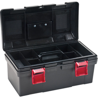 Heavy-Duty Tool Box, 17-1/2" W x 9-1/2" D x 8" H, Black Equipment World